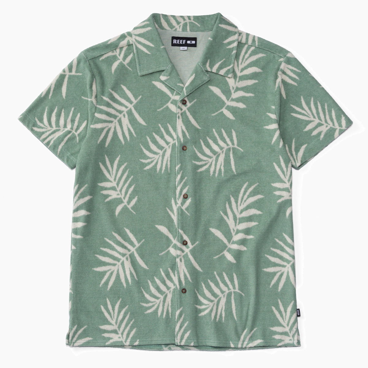 Kenji Short Sleeve Terry Knit Shirt - Almond Milk