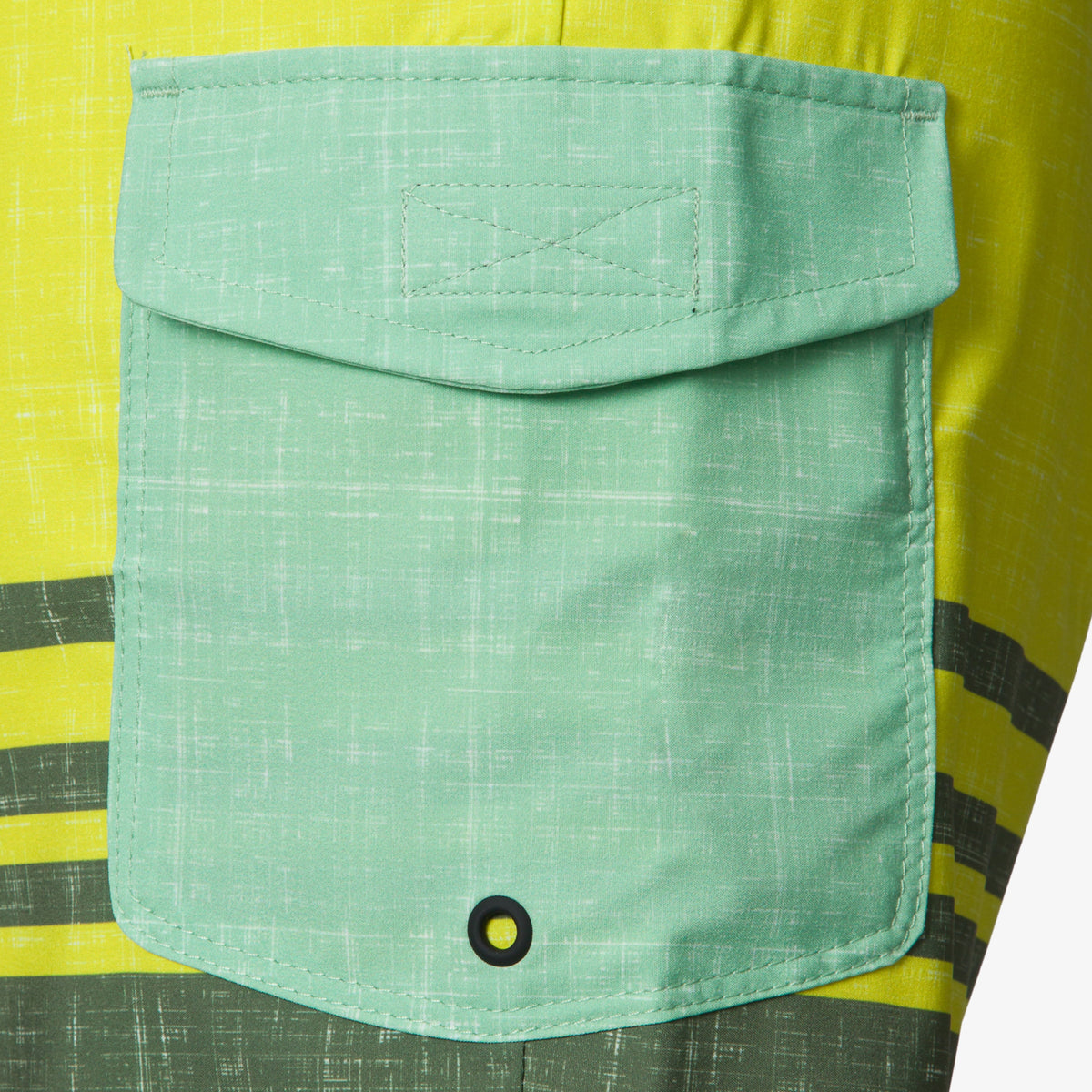 Casey Stripe Boardshort 17" - Fair Green - Down the Line 1 View
