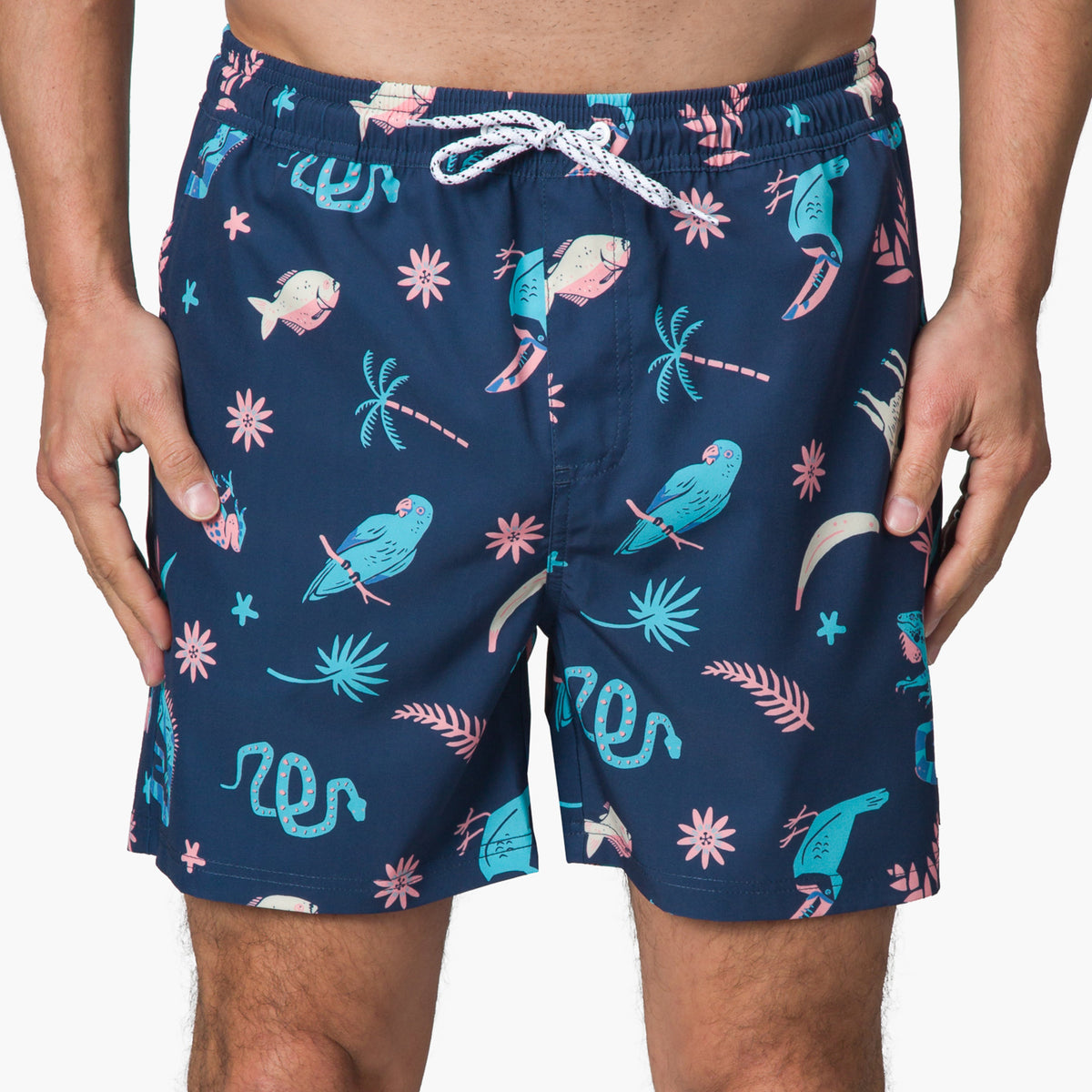Myers Elastic Waist Short 16" - Insigna Blue - Front View