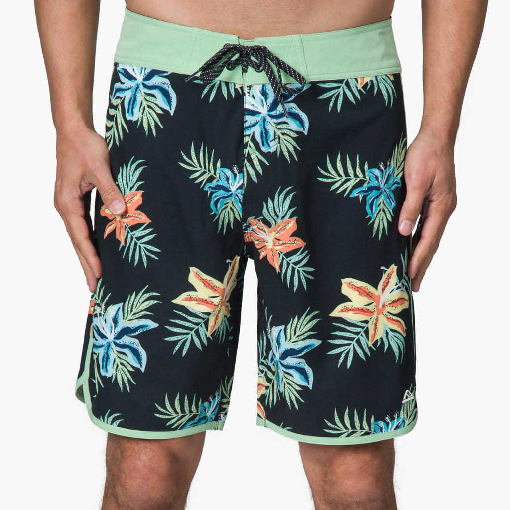Robbie Boardshort 19" - Caviar - Front View