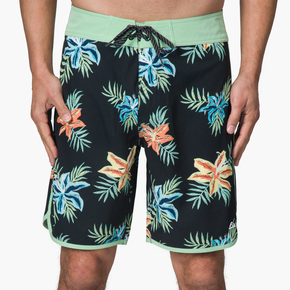 Robbie Boardshort 19" - Caviar - Front View