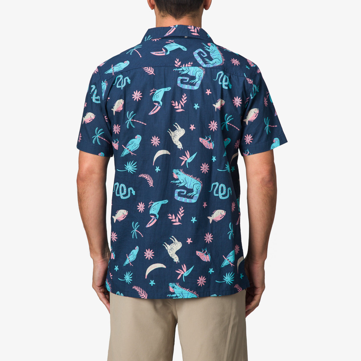 Roy Short Sleeve Shirt - Insigna Blue - Back View