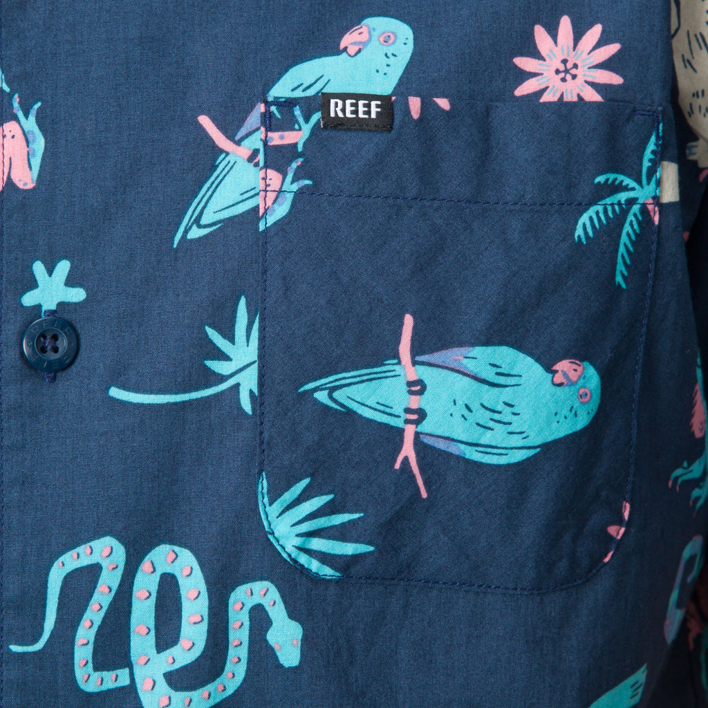 Roy Short Sleeve Shirt - Insigna Blue - Down the Line 1 View