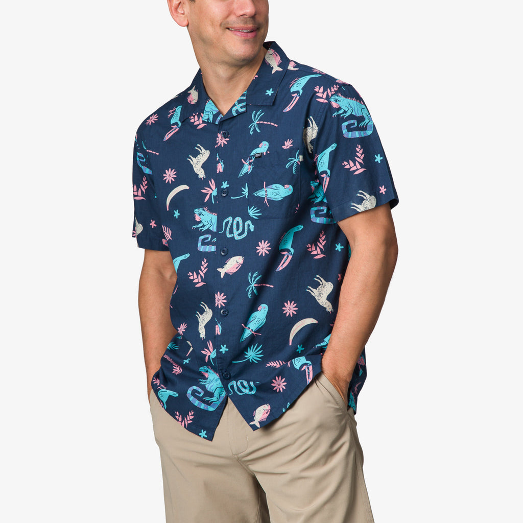 Roy Short Sleeve Shirt - Insigna Blue - Front View