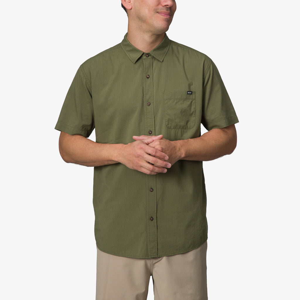 Collins Short Sleeve Shirt - Olivine - Alternate 1 View
