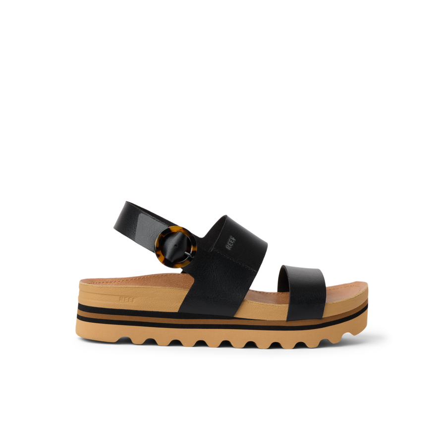 Vista Hi Buckle - Black/Tan - Right Side View