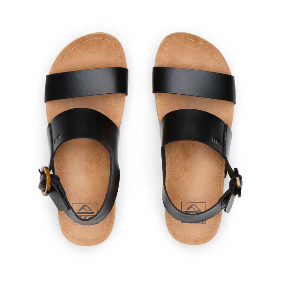 Vista Hi Buckle - Black/Tan - Top View