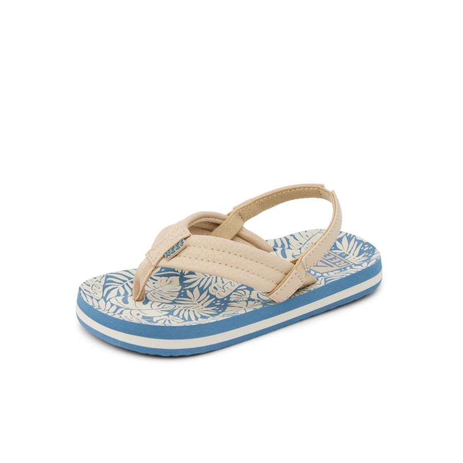 Little Ahi - Blue/Tan Palm - Left Side View