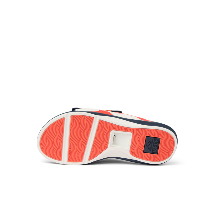 Cruiser Slide - Navy/White/Orange - Underside View
