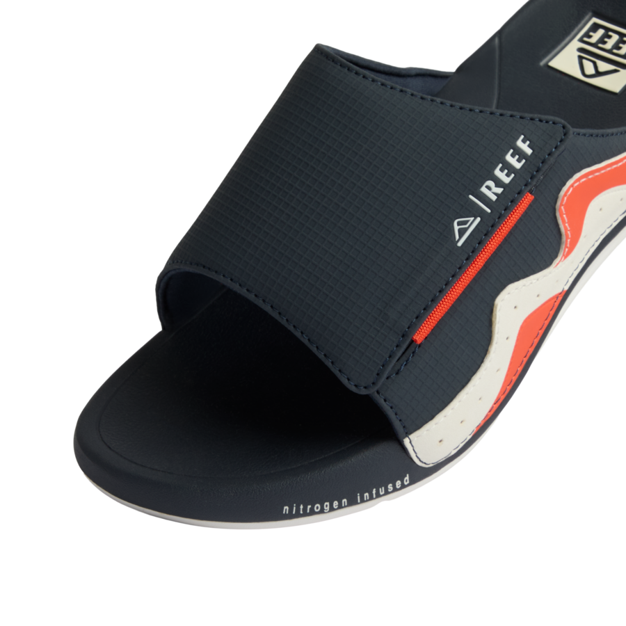 Cruiser Slide - Navy/White/Orange - Down the Line 1 View