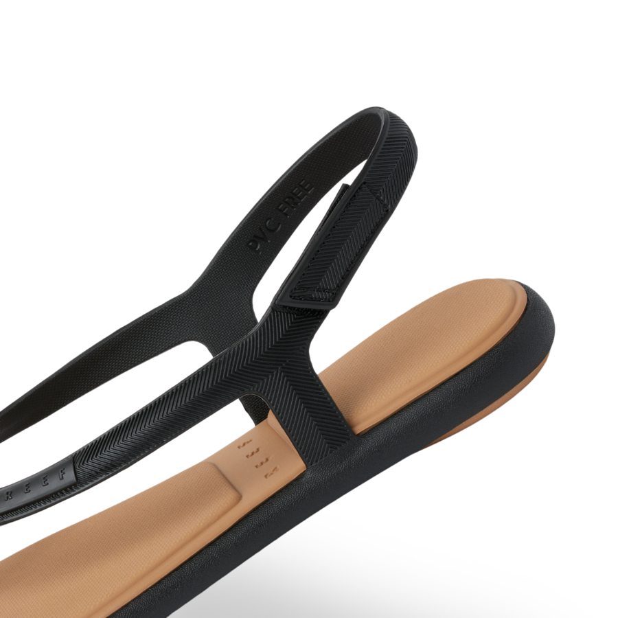 Water Willow Maya - Black/Tan - Down the Line 2 View