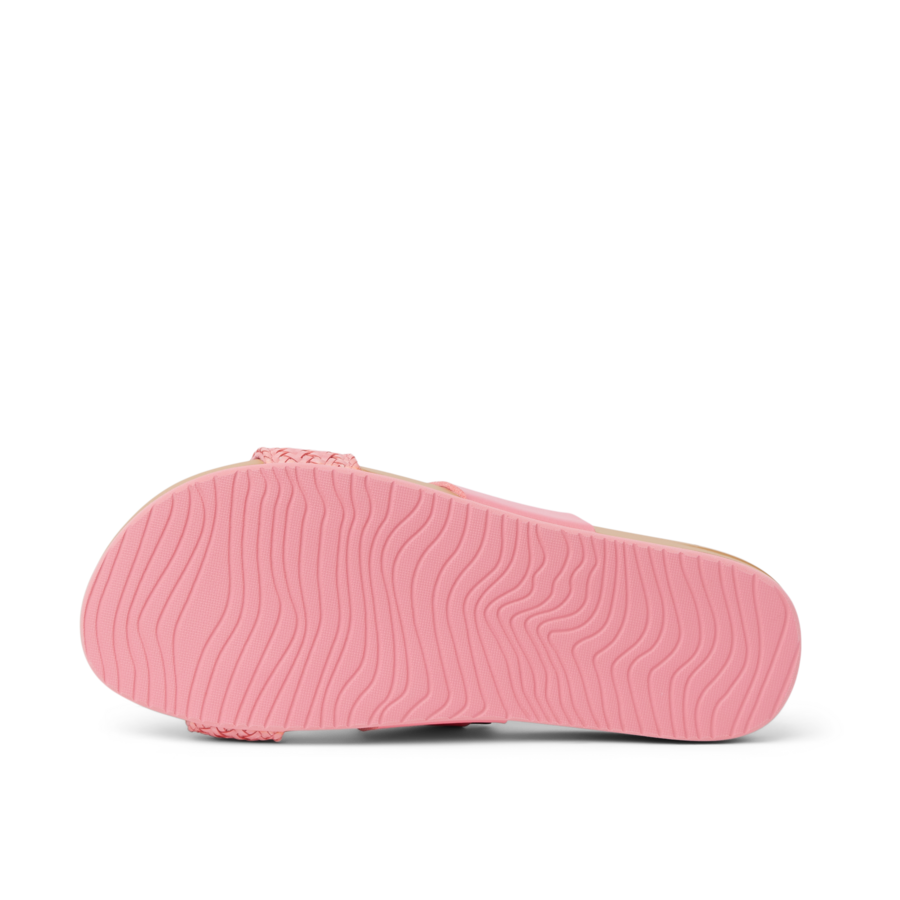 Cushion Vista - Pink Braid - Underside View