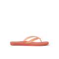 Solaye women's coral sandal facing right, surf-inspired with comfort cushioning and anatomical arch support