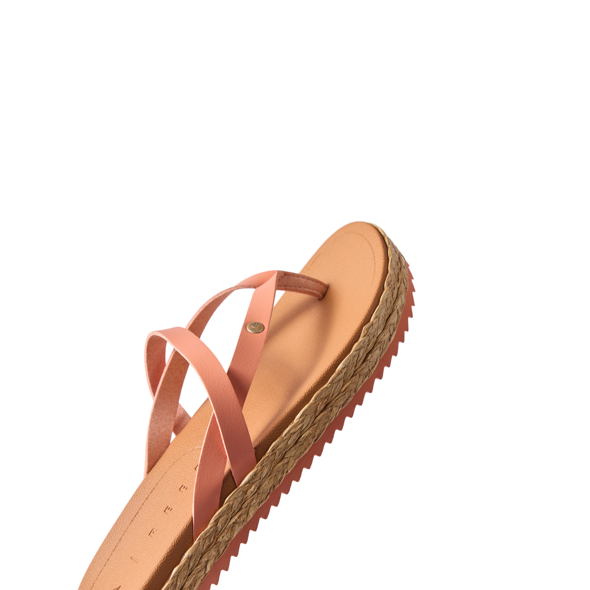 Vista Carmen women's sandal facing right showing the front straps and textured cushion footbed for beach comfort and durability