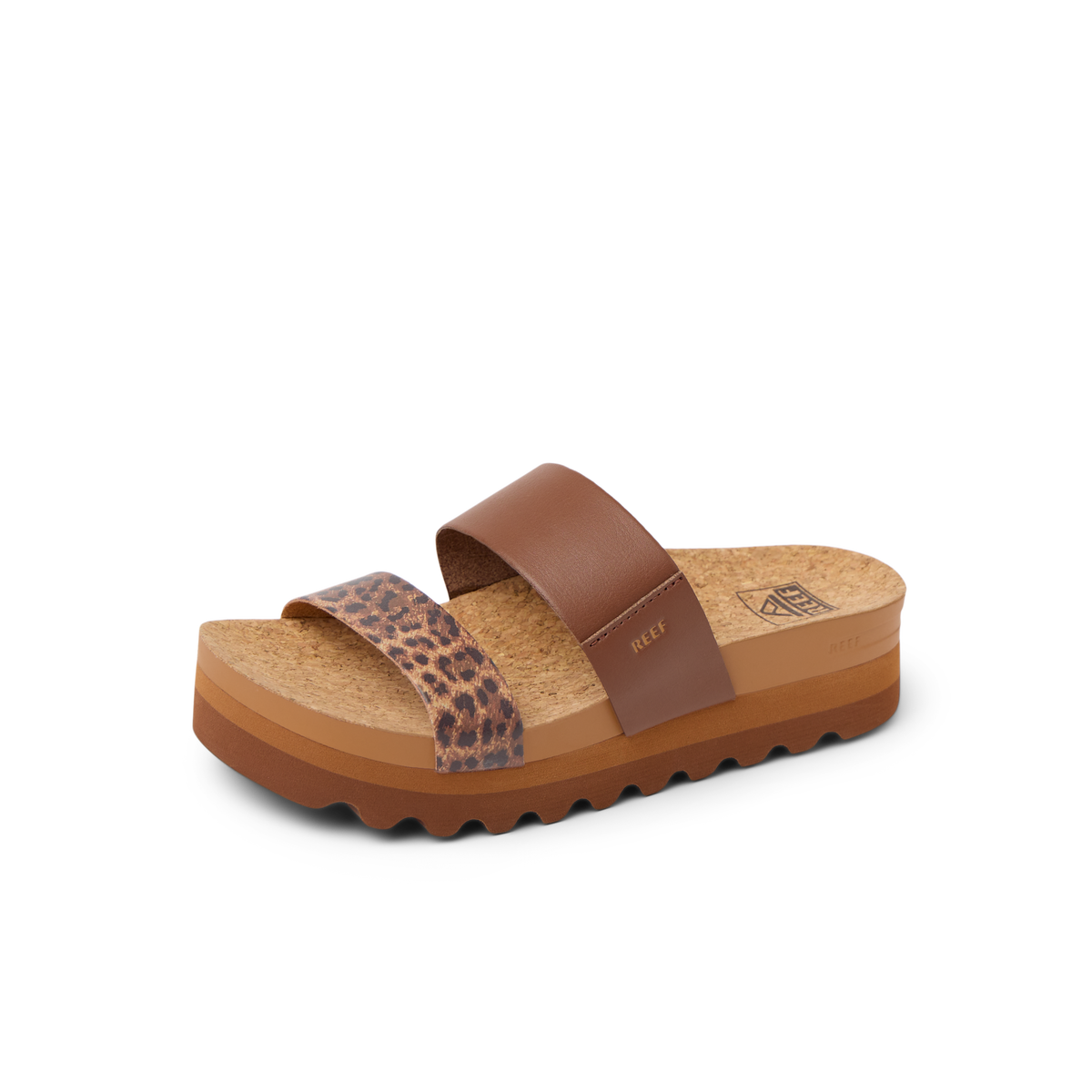 Cushion Vista Hi - Brown/Leopard - Left Side View