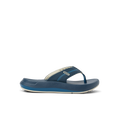 Cruiser men's navy blue thong sandal facing right, showing soft cushioned footbed and arch support design.
