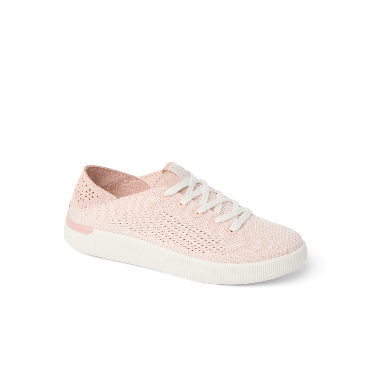 Reef Neptune women's light pink sneaker facing left with anatomical arch support and soft cushioning for all-day comfort.