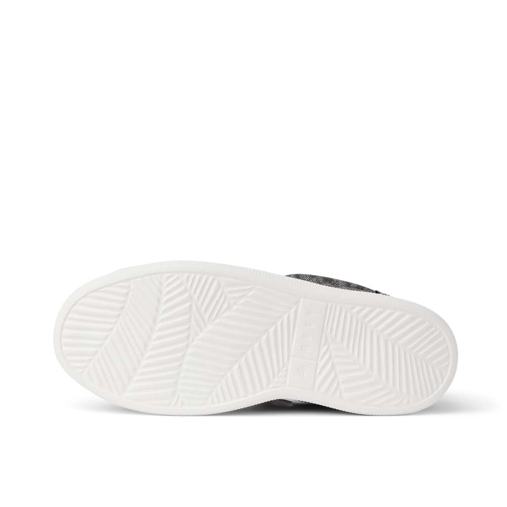 Neptune Alana women's shoe showing the white textured outsole with anatomical arch support, surf-inspired comfort design.