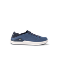 Neptune HT sneaker facing right, navy blue mesh with white sole, lightweight, water-friendly, extra cushioned for all-day comfort.