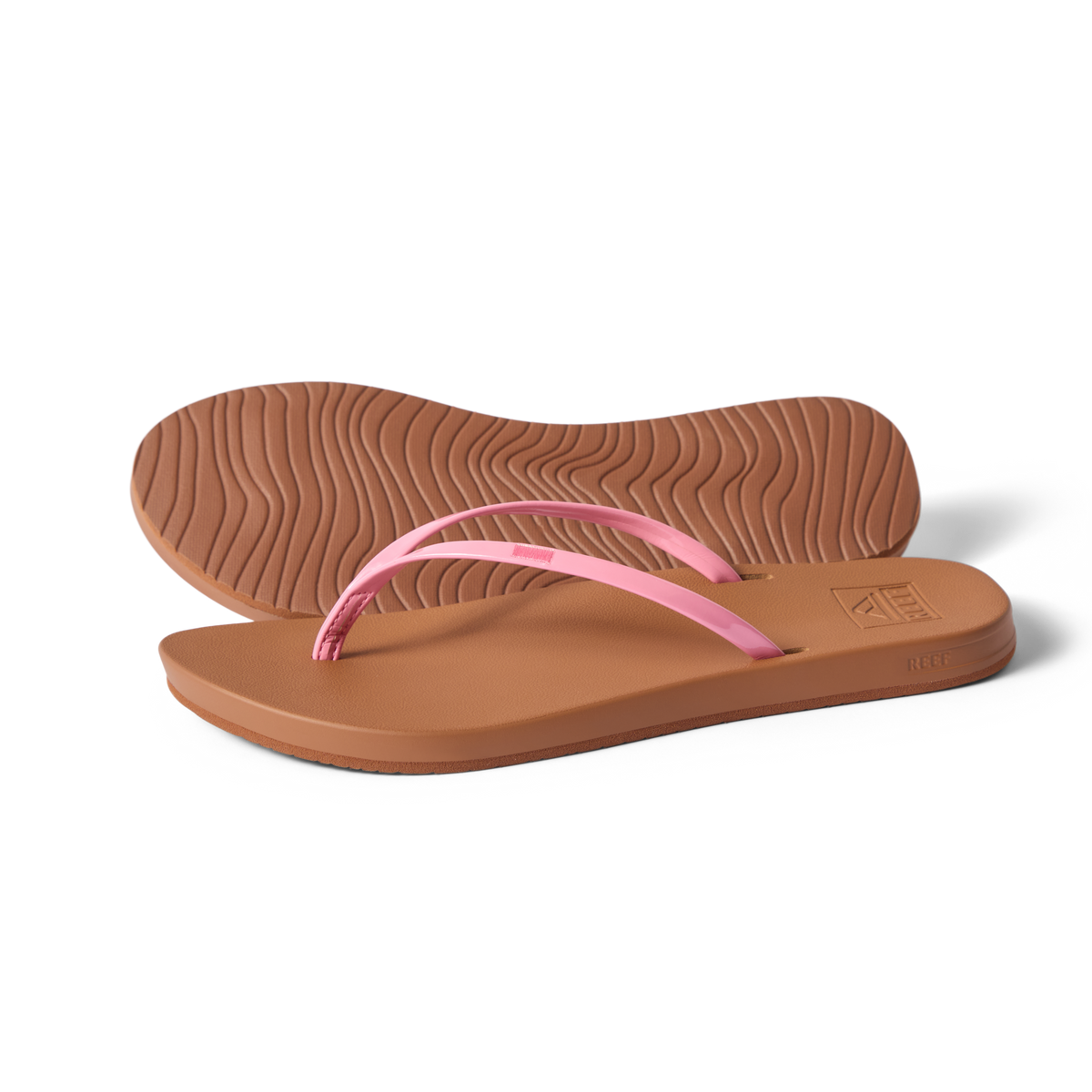 Cushion Slim women's sandals facing right, lightweight with soft-rebound cushioning, anatomical arch support, beach-inspired design.