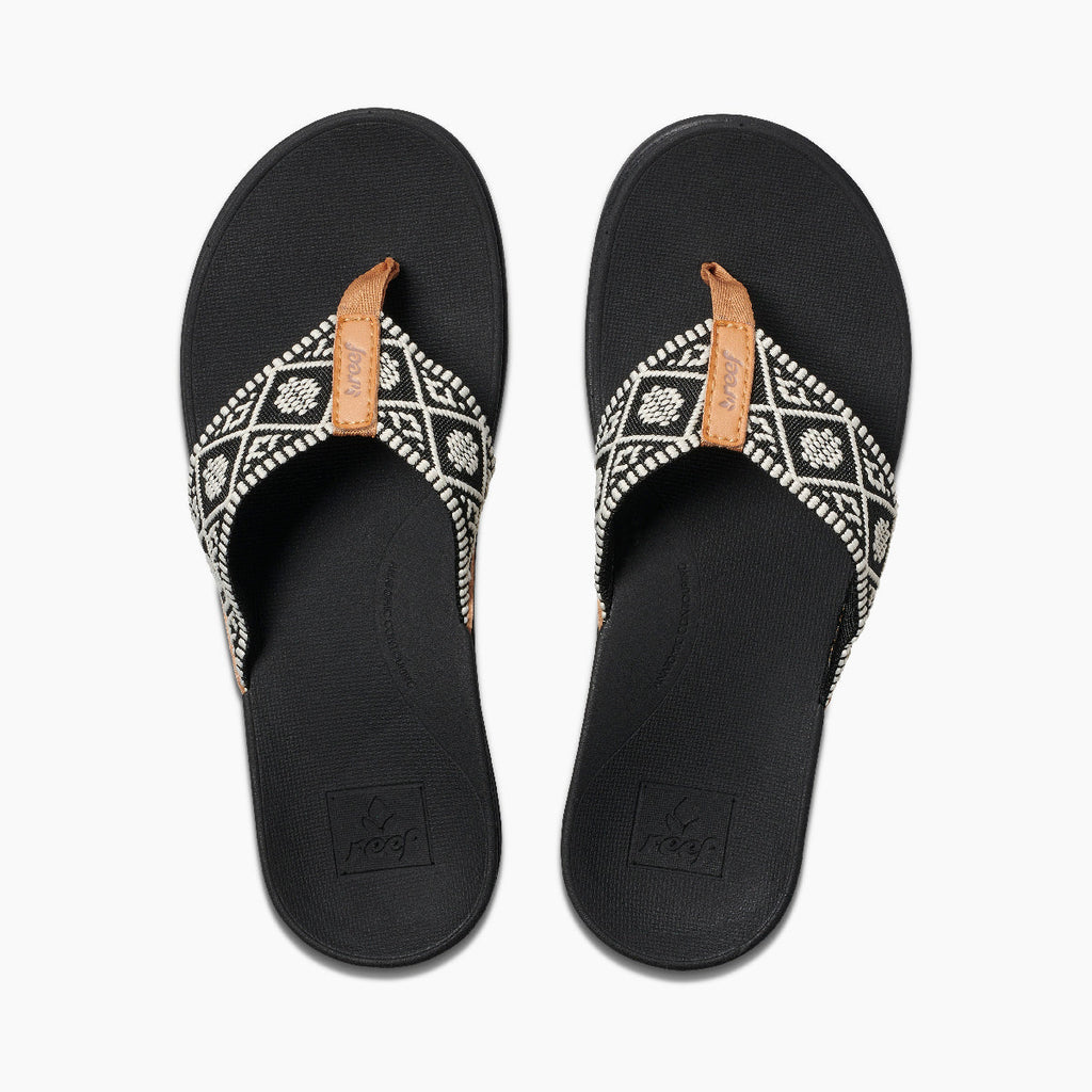 Reef Ortho Woven - Black/White - Top View