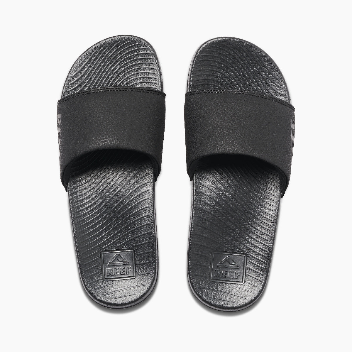 Reef One Slide - Black - Top View
