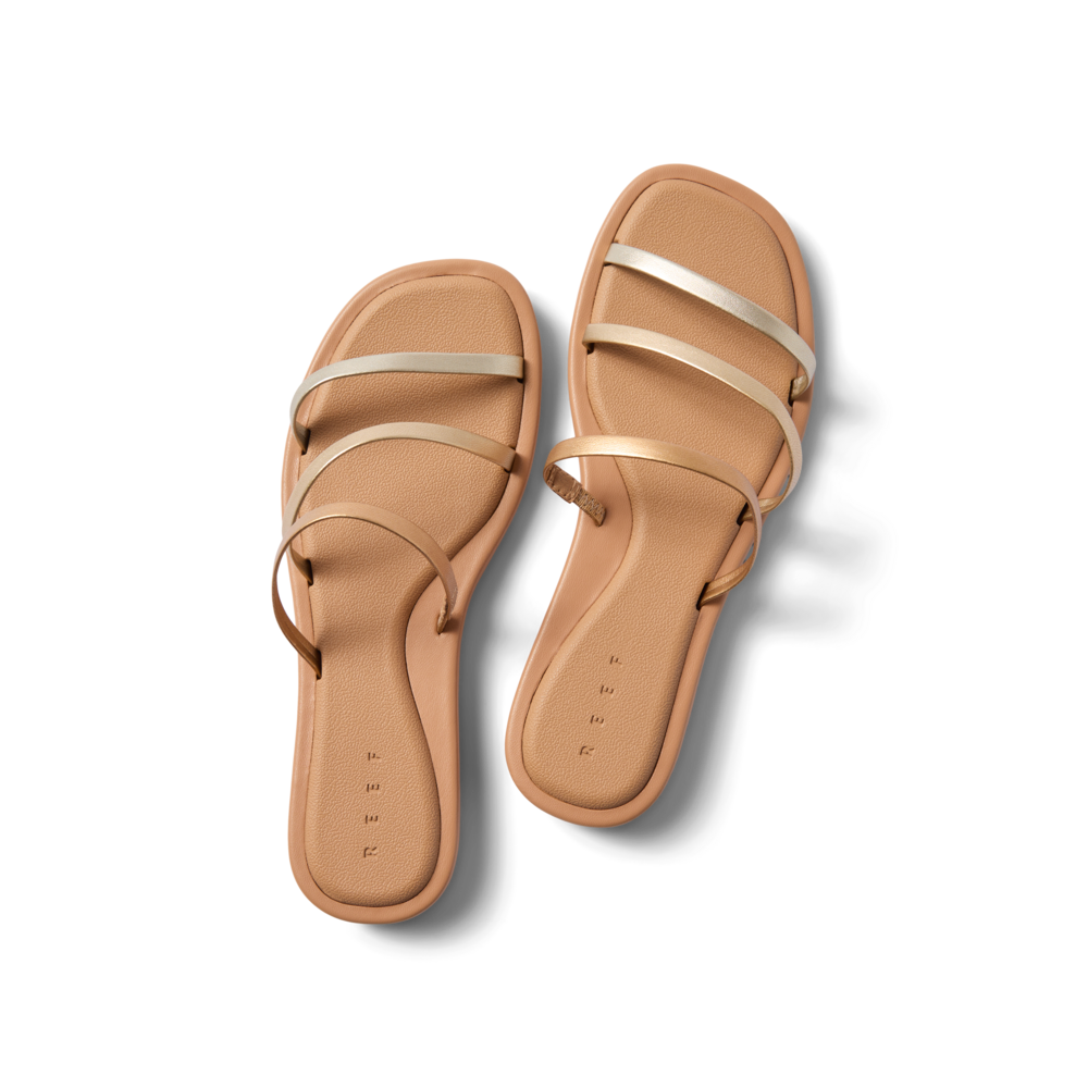 Willow Ava women's sandals facing up, showing toe straps and cushioned footbed with arch support in neutral tones.